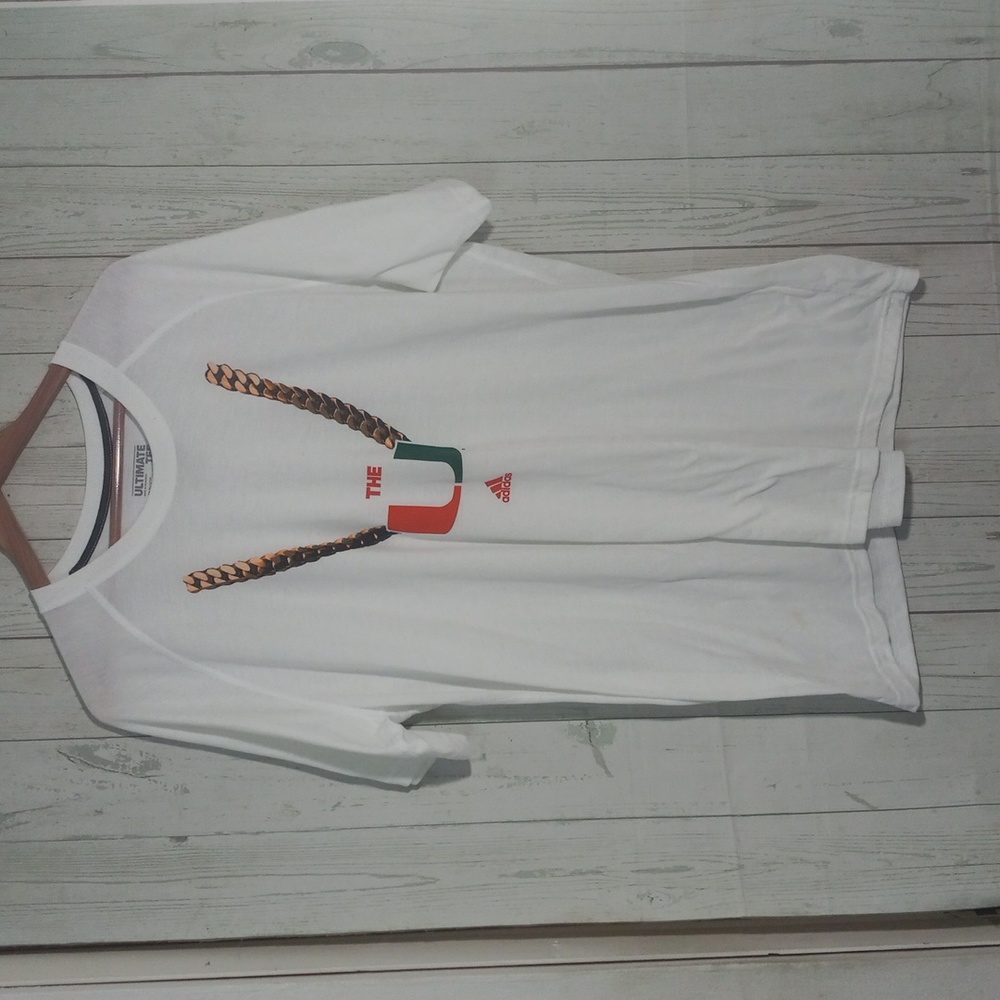 Adidas Miami Hurricane tee sz 2X